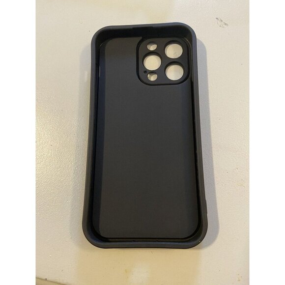 New iPhone 14 Pro Max Phone Case Black with White Faces - Picture 2 of 2